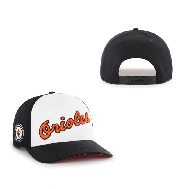 Baltimore Orioles '47 Cooperstown Collection Retro Contra Hitch Snapback Hat Black White