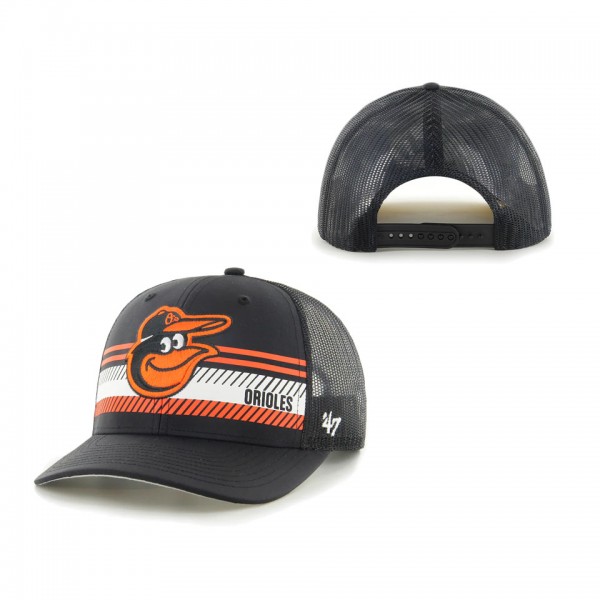 Baltimore Orioles '47 Cumberland Trucker Snapback Hat Black