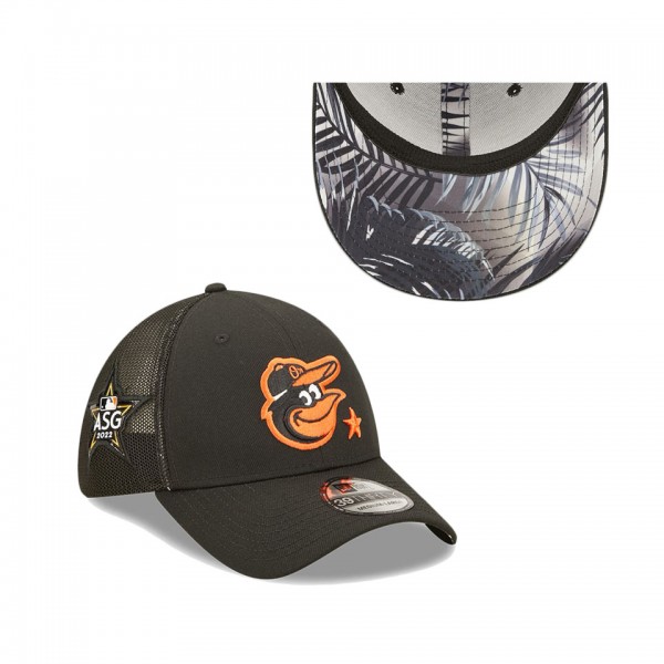 Baltimore Orioles Black 2022 MLB All-Star Game Workout 39THIRTY Flex Hat