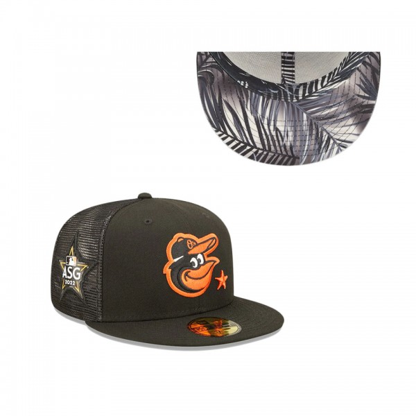 Baltimore Orioles Black 2022 MLB All-Star Game Workout 59FIFTY Fitted Hat