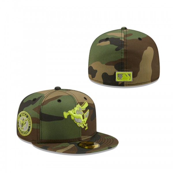Baltimore Orioles New Era Cooperstown Collection 1966 World Series Woodland Reflective Undervisor 59FIFTY Fitted Hat Camo