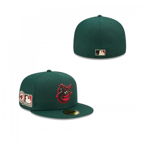 Baltimore Orioles Dark Green Red B-More 59IFTY Fitted Hat
