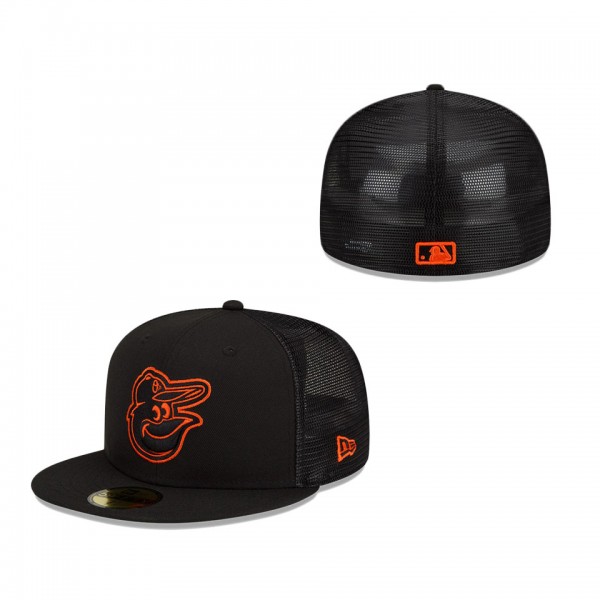 Baltimore Orioles New Era 2022 Batting Practice 59FIFTY Fitted Hat Black
