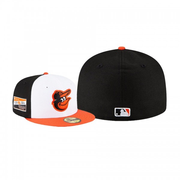 Men's Baltimore Orioles Centennial Collection White Orange 59FIFTY Fitted Hat