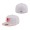 Men's Baltimore Orioles New Era White Pink Scarlet Undervisor 59FIFTY Fitted Hat