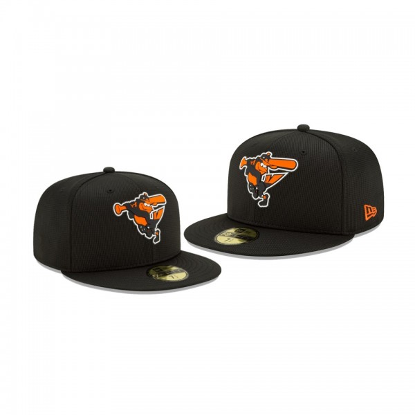 Men's Orioles Clubhouse Black 59FIFTY Fitted Hat