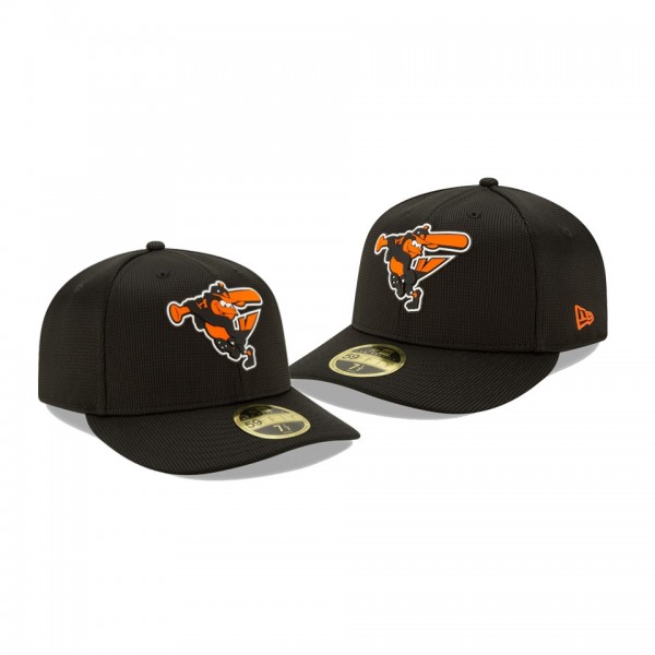 Men's Orioles Clubhouse Black Low Profile 59FIFTY Fitted Hat