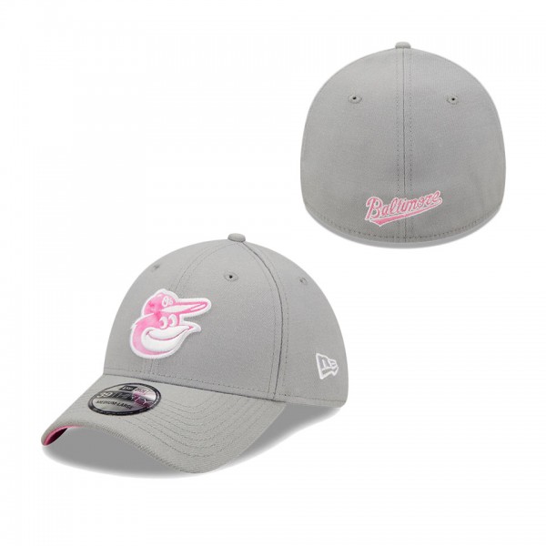 Men's Baltimore Orioles Gray 2022 Mother's Day 39THIRTY Flex Hat