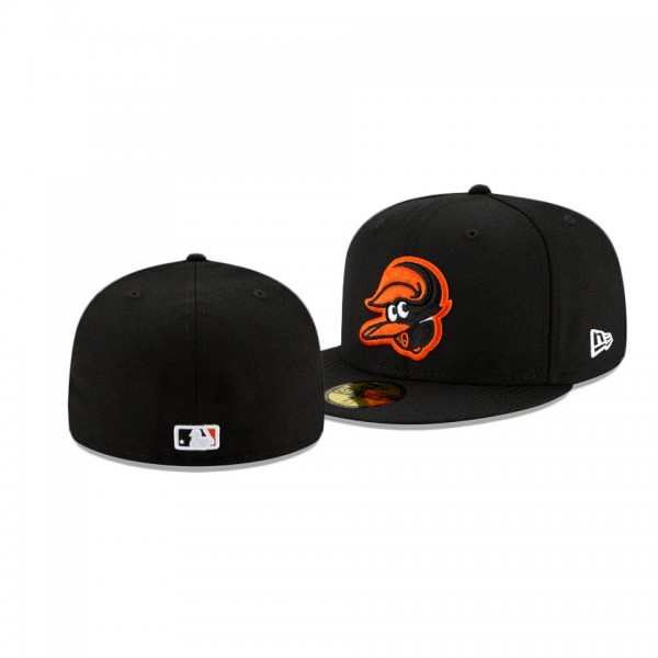 Baltimore Orioles Upside Down Black 59FIFTY Fitted Hat