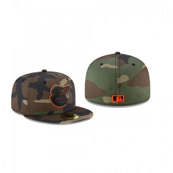 Men's Baltimore Orioles Forest Pop Camo Green 59FIFTY Fitted Hat