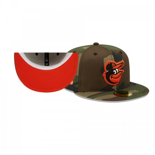 Baltimore Orioles Woodland Undervisor Camo 1983 World Series Patch 59FIFTY Hat