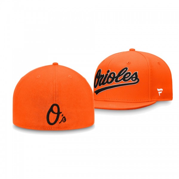 Baltimore Orioles Team Core Orange Fitted Hat