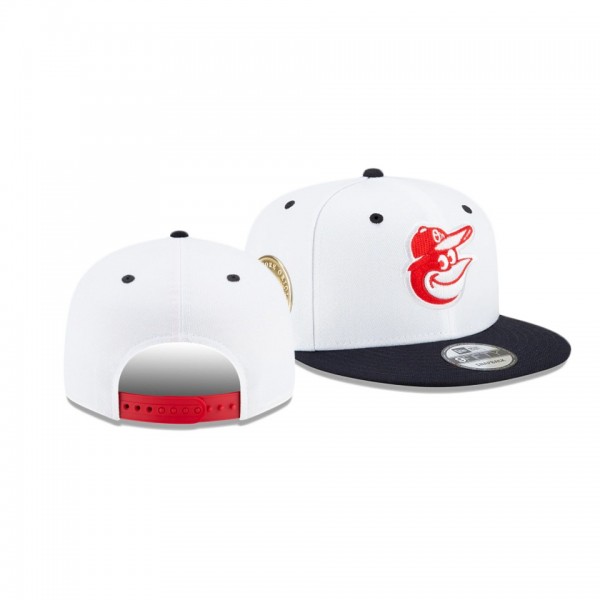 Baltimore Orioles Americana White 9FIFTY Snapback Hat