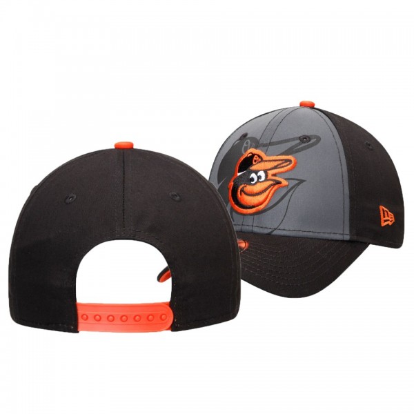 Youth Orioles Reflect Gray 9FORTY Adjustable New Era Hat
