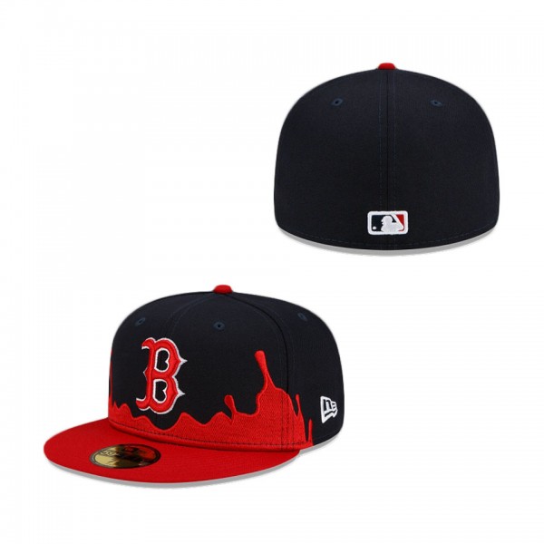 Boston Red Sox Drip Front 59FIFTY Fitted Hat