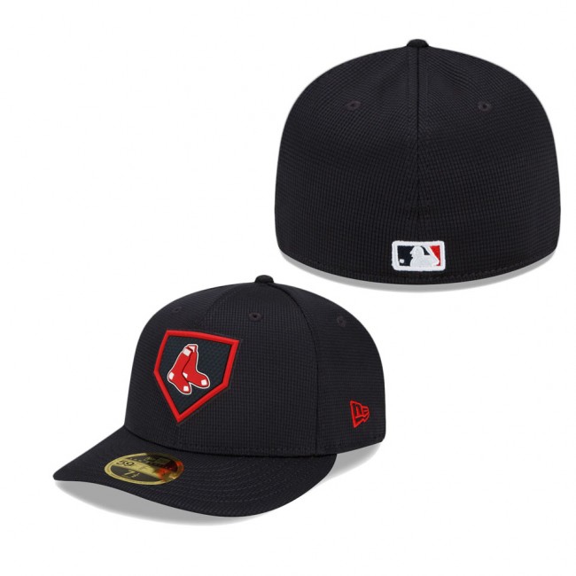 Boston Red Sox Navy Clubhouse Alternate Logo Low Profile Fitted Hat