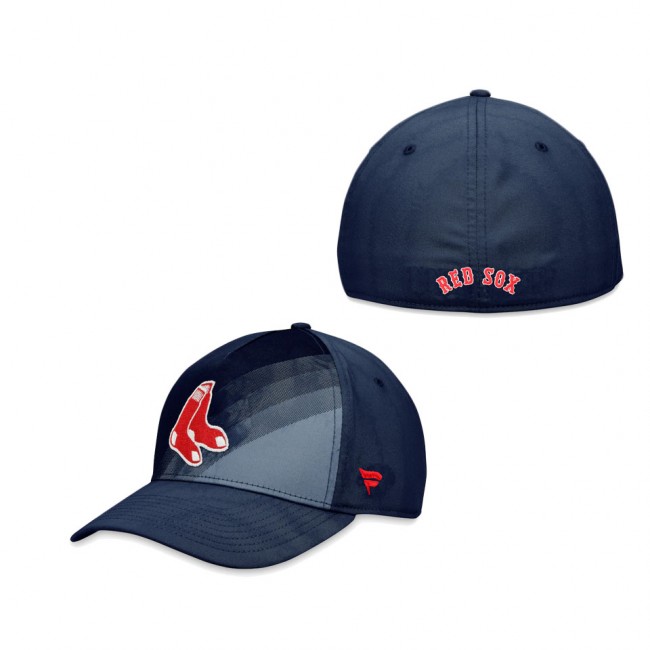 Men's Boston Red Sox Navy Iconic Gradient Flex Hat