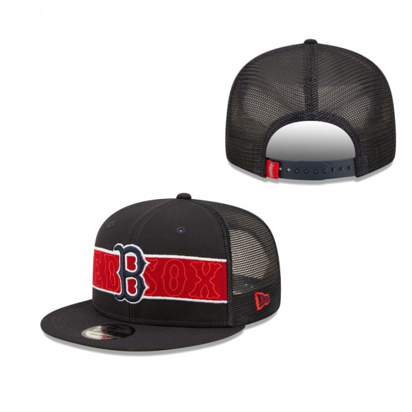 Men's Boston Red Sox Navy Tonal Band Trucker 9FIFTY Snapback Hat