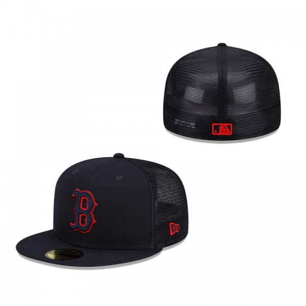 Boston Red Sox New Era 2022 Batting Practice 59FIFTY Fitted Hat Navy