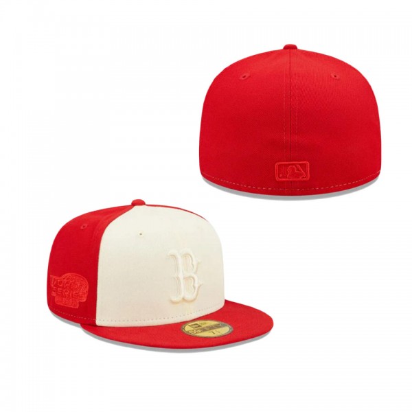 Boston Red Sox Red Tonal Two Tone Fitted Hat