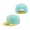 Boston Red Sox New Era Spring Two-Tone 9FIFTY Snapback Hat Turquoise Yellow