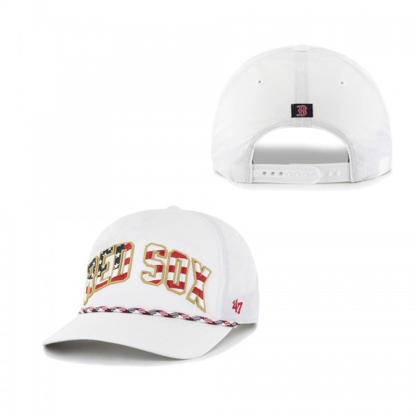 Boston Red Sox White Flag Flutter Hitch Snapback Hat