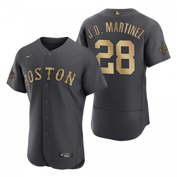 J.D. Martinez Red Sox 2022 MLB All-Star Game Authentic Charcoal Jersey