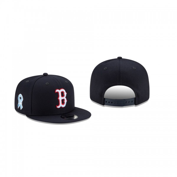 Men's Boston Red Sox 2021 Father's Day Navy 9FIFTY Snapback Adjustable Hat