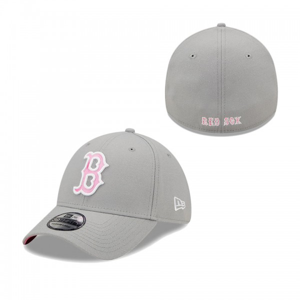 Men's Boston Red Sox Gray 2022 Mother's Day 39THIRTY Flex Hat