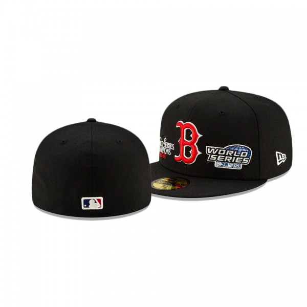 Boston Red Sox Champion Black 59FIFTY Fitted Hat