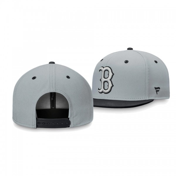 Boston Red Sox Team Gray Black Snapback Hat