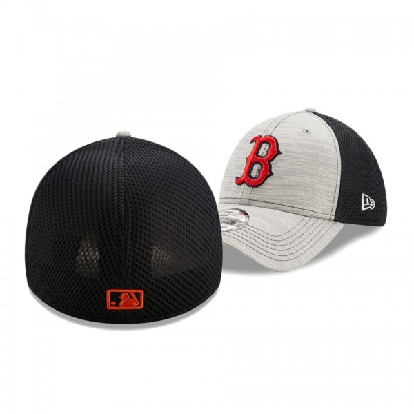 Men's Red Sox Prime Neo Gray Navy 39THIRTY Flex Hat