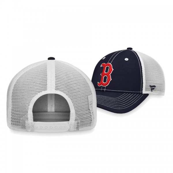 Boston Red Sox Sport Resort Navy White Trucker Snapback Hat