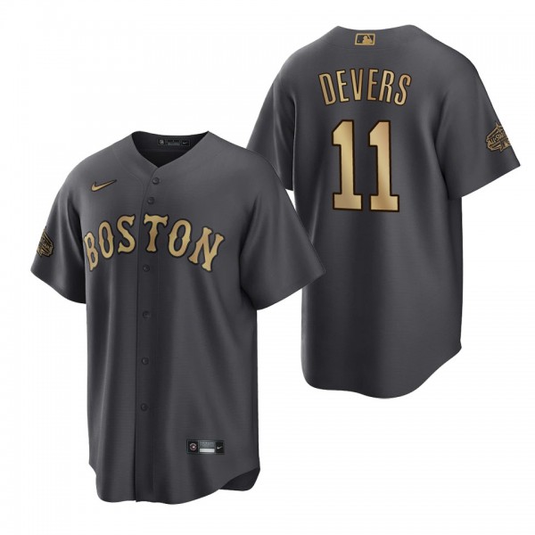 Rafael Devers Red Sox Charcoal 2022 MLB All-Star Game Replica Jersey
