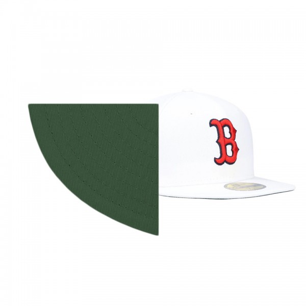 Boston Red Sox Undervisor White Fenway Park 100th Anniversary Patch 59FIFTY Hat