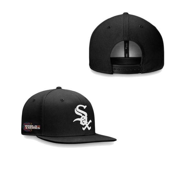 Chicago White Sox Black 2005 World Series Patch Snapback Hat
