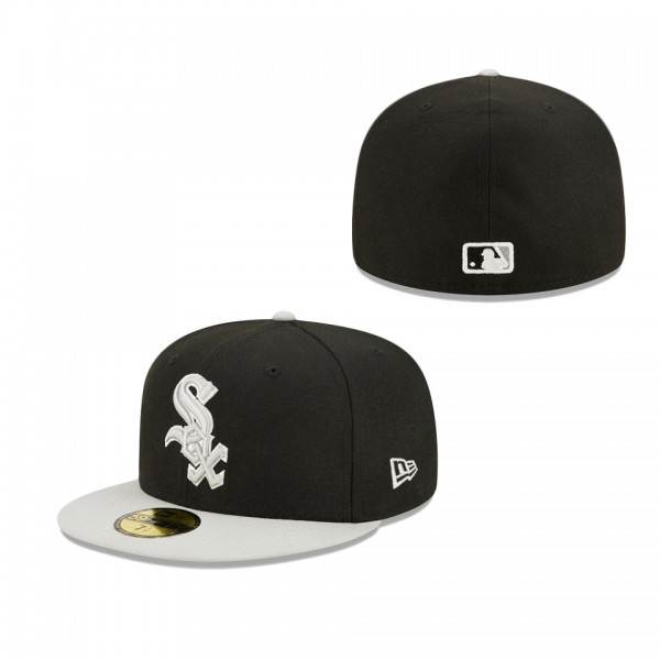 Men's Chicago White Sox New Era Black Gray Spring Color Pack Two-Tone 59FIFTY Fitted Hat