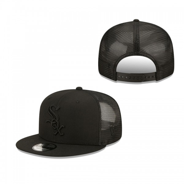 Men's Chicago White Sox New Era Blackout Trucker 9FIFTY Snapback Hat