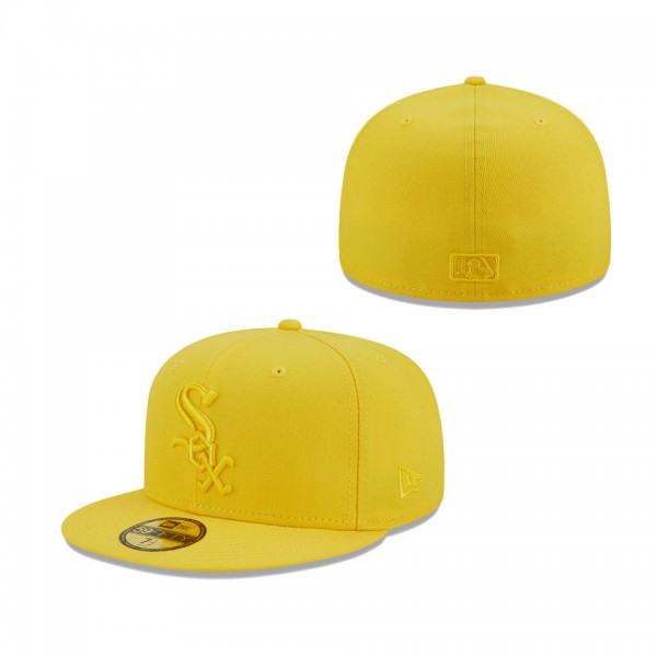Chicago White Sox New Era Icon Color Pack 59FIFTY Fitted Hat Yellow