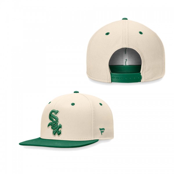Chicago White Sox Natural Kelly Green St. Patrick's Day Two-Tone Snapback Hat
