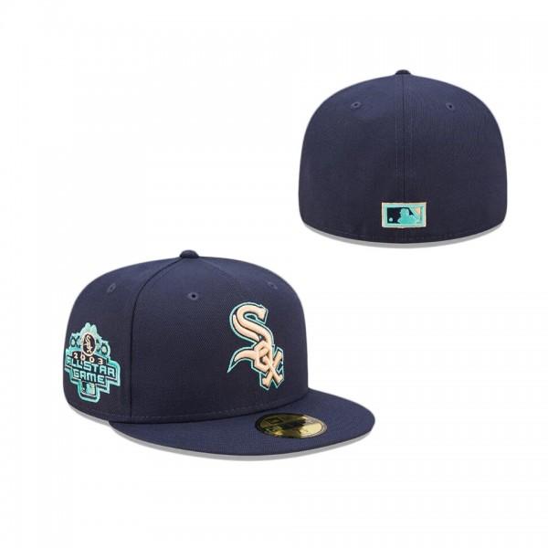 Chicago White Sox Navy Oceanside Peach 59FIFTY Hat