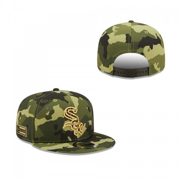 Men's Chicago White Sox New Era Camo 2022 Armed Forces Day 9FIFTY Snapback Adjustable Hat
