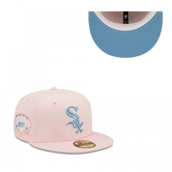 Men's Chicago White Sox Pink Sky Blue Comiskey Park Undervisor 59FIFTY Fitted Hat