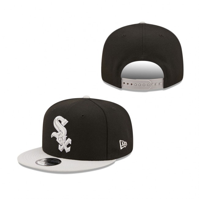 Chicago White Sox New Era Spring Two-Tone 9FIFTY Snapback Hat Black Gray