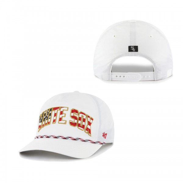 Chicago White Sox White Flag Flutter Hitch Snapback Hat