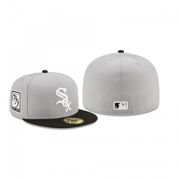 Men's Chicago White Sox 95th Anniversary Patch Gray 59FIFTY Fitted Hat