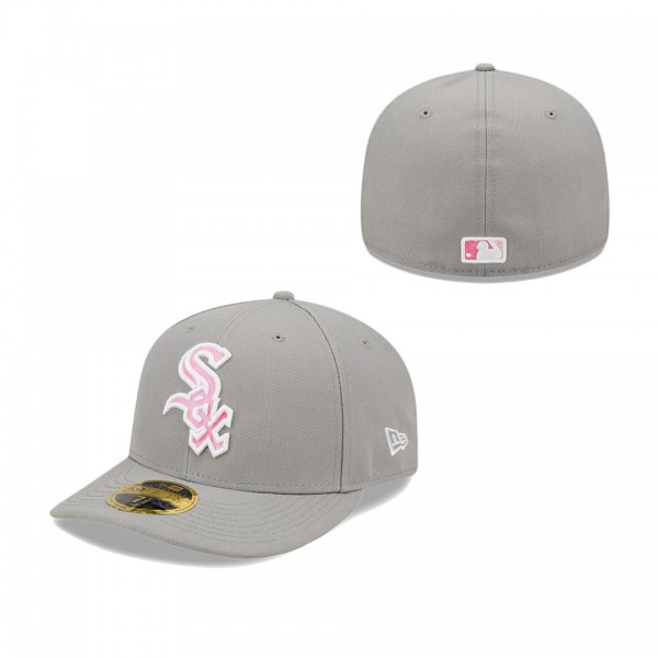 Men's Chicago White Sox Gray 2022 Mother's Day On-Field Low Profile 59FIFTY Fitted Hat