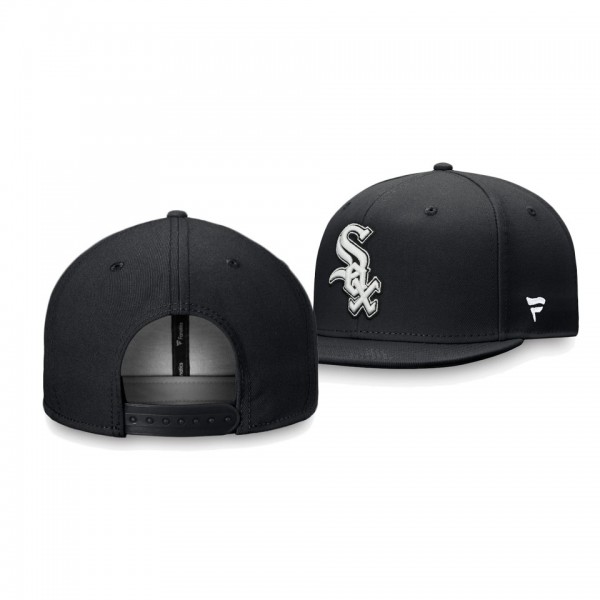 Men's White Sox Core Black Adjustable Snapback Hat