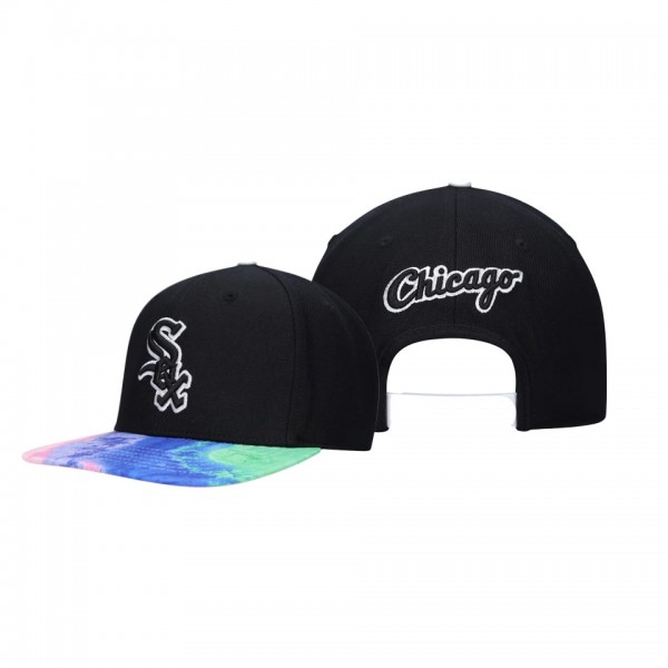 Chicago White Sox Dip-Dye Visor Black Snapback Pro Standard Hat