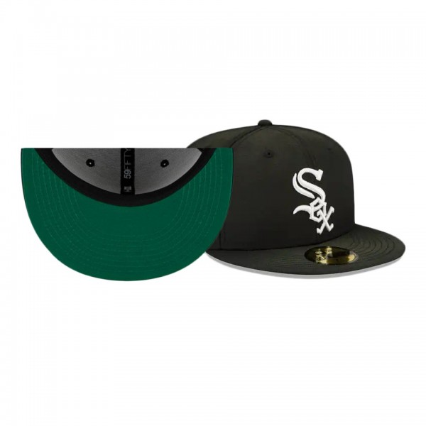 Chicago White Sox Sun Fade Black 59FIFTY Fitted Hat